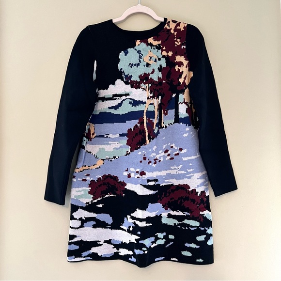 NWT Anthropologie Maeve Scenic Mini Sweater Dress - Picture 3 of 15
